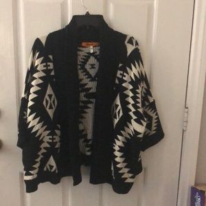 Oversized Aztec cardigan
